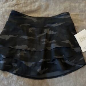Athleta Black and Gray Skater Skirt